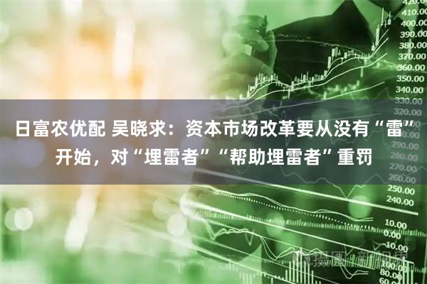日富农优配 吴晓求：资本市场改革要从没有“雷”开始，对“埋雷者”“帮助埋雷者”重罚