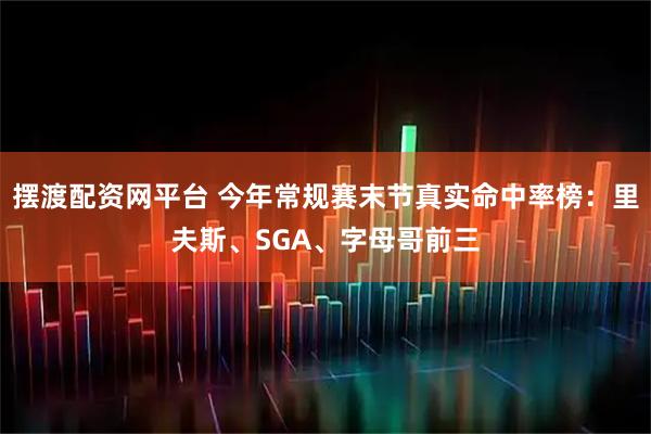 摆渡配资网平台 今年常规赛末节真实命中率榜：里夫斯、SGA、字母哥前三